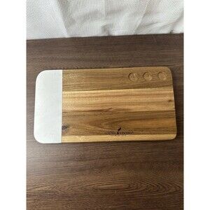 Young Living Charcuterie Board 13” Carved Wood Marble Essential Oil w/Box
